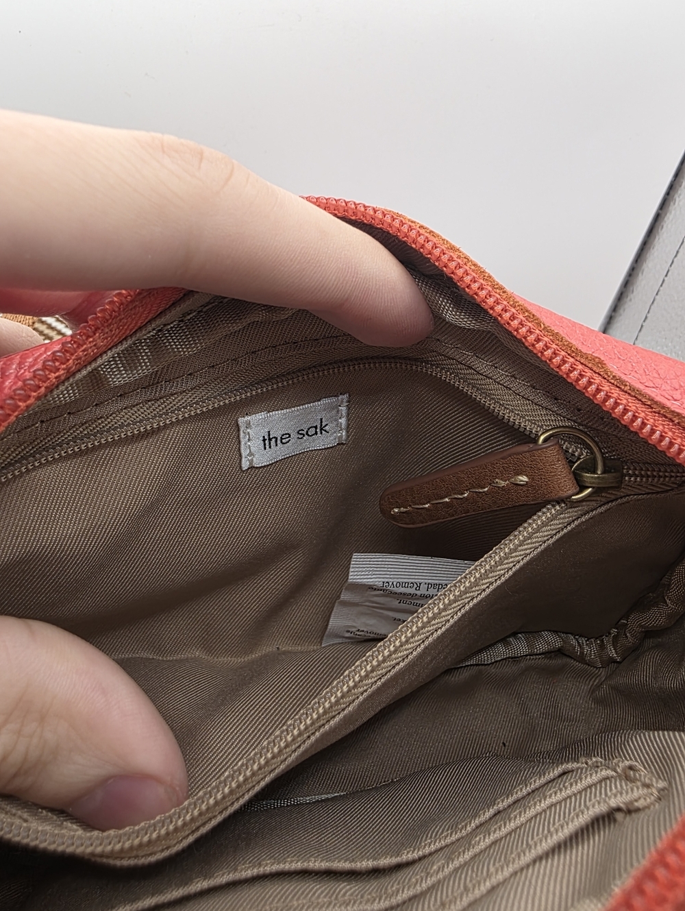 The Sak Cora Smartphone Crossbody, Cayenne Leather - Picture 8 of 9